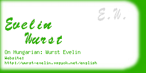 evelin wurst business card